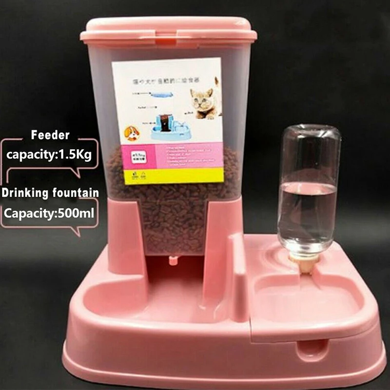 2019 новая Съемная автоматическая кормушка для собак кошек миска животных Кошки