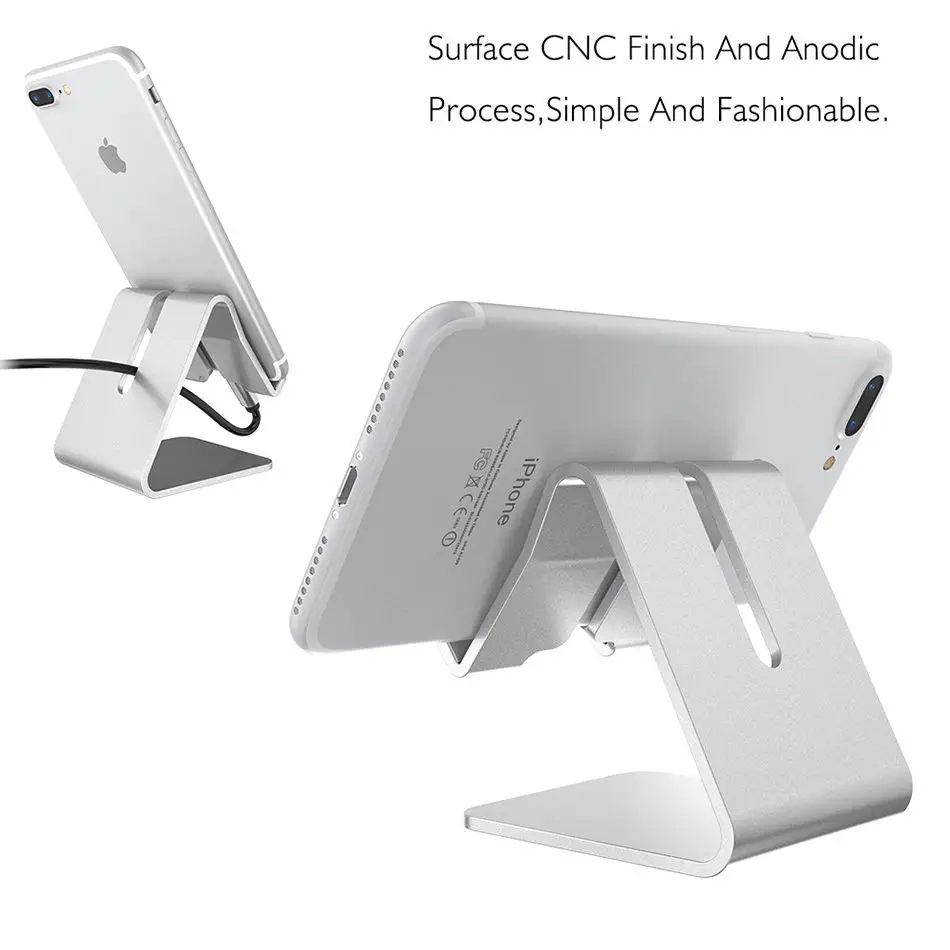Алюминиевый держатель настольный для телефона и планшета, универсальный для Apple, металлический, высокое качество, для мужчин и женщин.