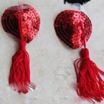 Сексуальное нижнее белье порно секс Baybydoll сексуальные костюмы реквизит кружевное белье кисточка наклейка на грудь Новинка для специального использования маска для глаз Секс продукт - Цвет: 632 Red