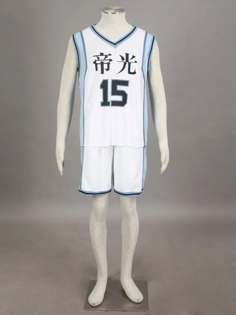 Баскетбольная Футболка Kuroko no basuke баскетбольная Kiseki Sedai Teiko #15 Tetsuya любой размер|kuroko cosplay|kuroko basukekuroko cosplay |