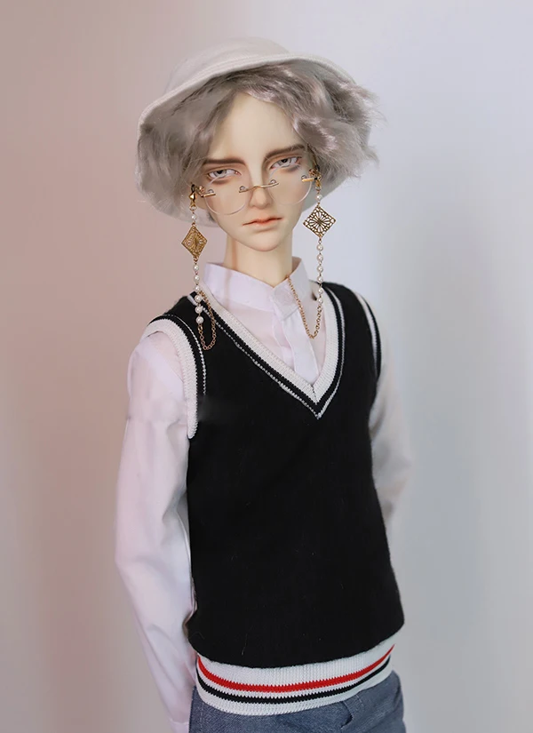 Жилет для куклы 1/3 BJD черный жилет с V образным вырезом|Куклы| |