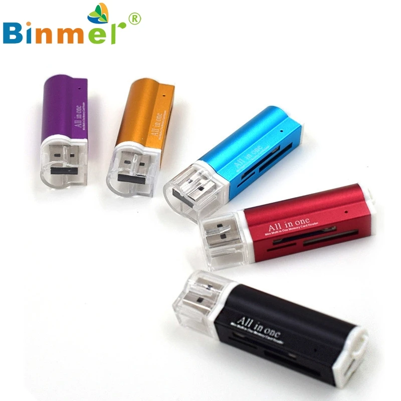 Beautiful Gift New for Micro SD SDHC TF M2 MMC MS PRO DUO All in 1 USB 2.0 Multi Memory Card Reader Wholesale price Sep1 | Компьютеры и