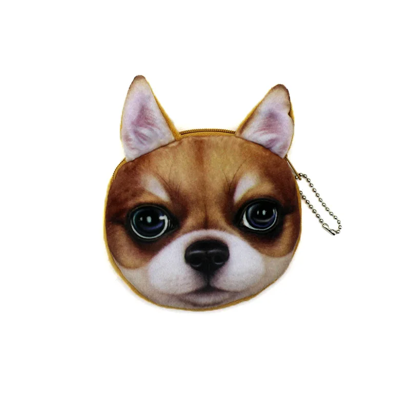 YIYOHI новый милый стиль Новинка 3D кошка и собака на молнии плюшевый кошелек Kawaii
