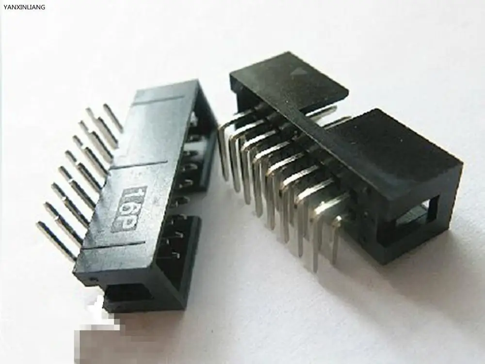10 шт. DC3 16 Pin 2x8Pin прямоугольный двухрядный шаг 2 54 мм двойной разделенный штырь папа