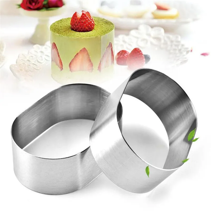 3D Овальные простые формы печенья для торта кухонные украшения 1 шт. алюминиевый