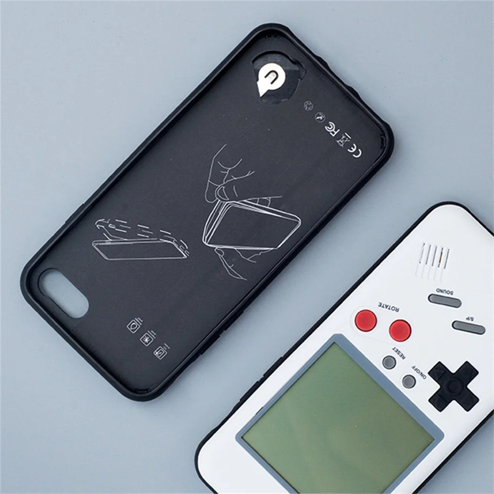 Tetris Gameboy телефонные чехлы для iPhone 6 6 S 7 8 Plus Мягкий ТПУ может играть в игровую консоль чехол для iPhone 6 6 S 7 8 Plus gameboy