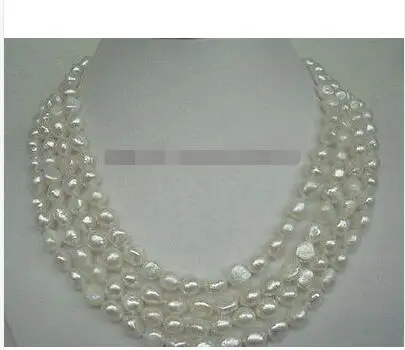 Комплект из колье и серёг с жемчугом кремом 50 дюймов|necklace earring set|pearl necklace setearrings set |