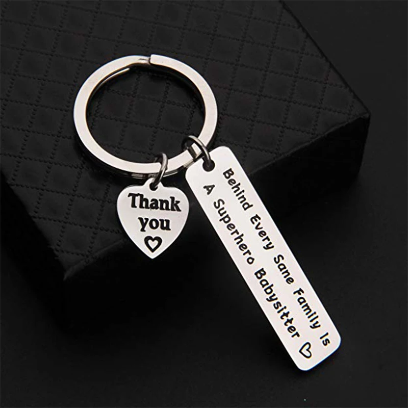 Брелок для ключей подарок няни за каждым здоровьем семья-супергерой няня забота