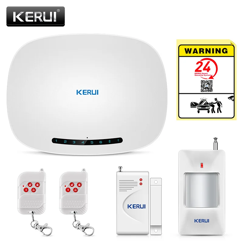 Беспроводная домашняя сигнализация KERUI W19 GSM костюмы автоматический дозвон