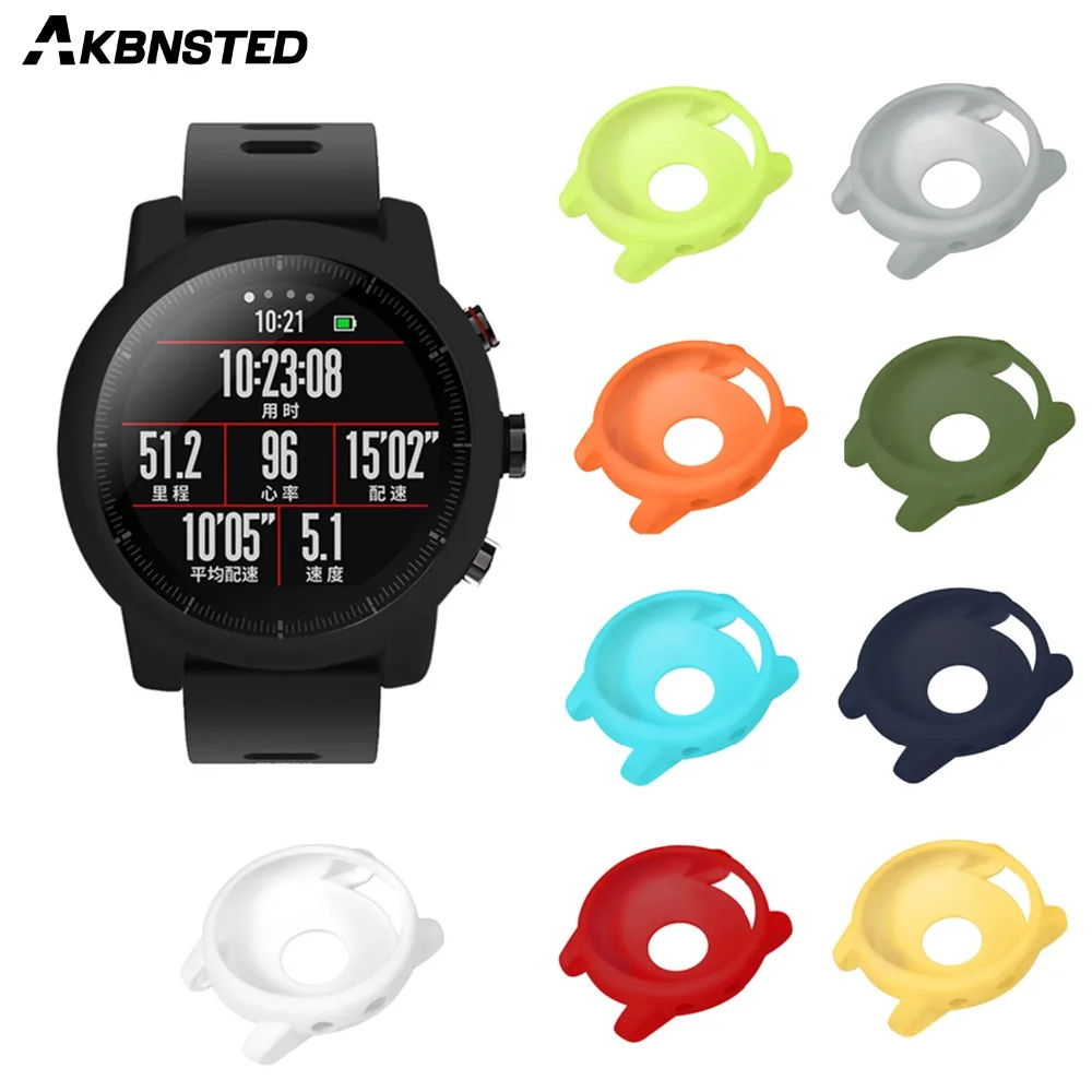 Защитный Мягкий силиконовый чехол AKBNSTED из ТПУ для Huami Amazfit Stratos 2/2S защитный