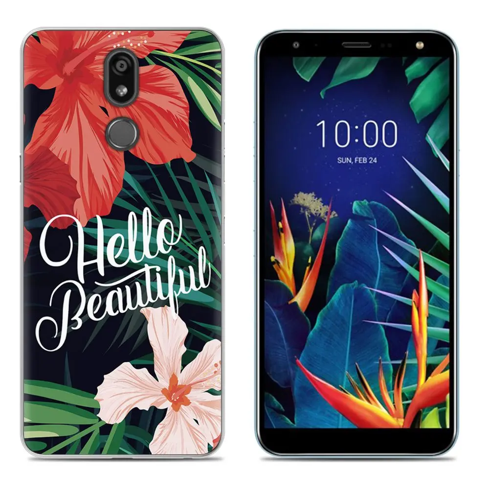 18 Мягкий чехол для телефона LG K40/K12 Plus, 5,7 дюймов, Модный Цветной силиконовый чехол из ТПУ с рисунком - Цвет: 18