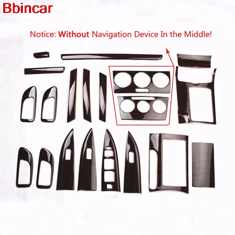 

Bbincar ABS Wood Paint Interior Door Panel Front AC Vent Middle Armrest Box Rear Trim Cover Styling For Mazda 6 2006 to 2014