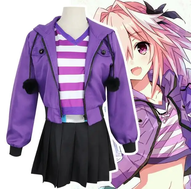 

Fate Grand Order Apocrypha Rider Astolfo Asutorufo Спортивная одежда футболка пальто платье униформа наряд Аниме косплей костюмы