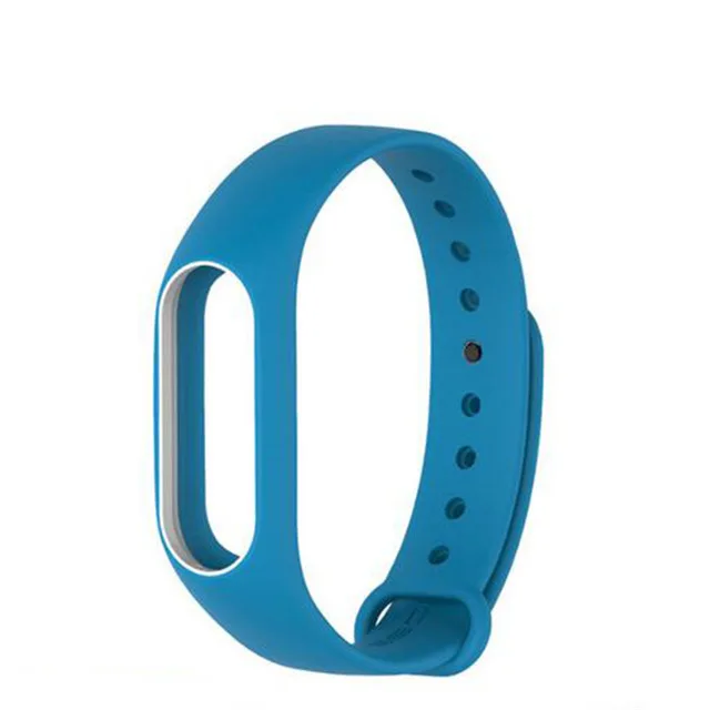 BlueWhite Браслет для xiaomi mi band 2 ремешок силиконовый ремешок mi band 2 браслет напульсники ремешок на запястье для xiaomi mi Band 2 - Цвет: BlueWhite