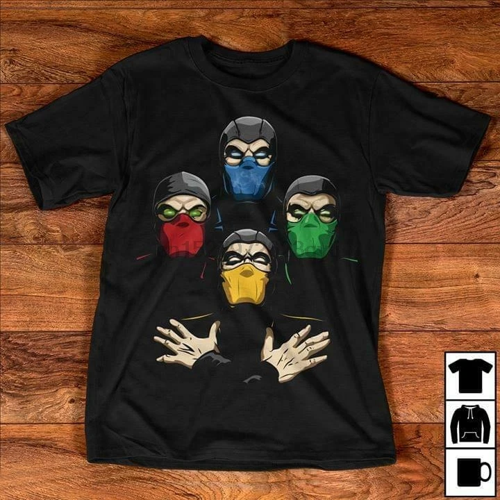 Sub Zero mmoral Kombat Bohemian Rhapsody QUEEN футболка Черная Хлопковая мужская S 6XL|Мужские футболки|