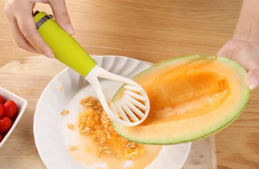 Слайсер для дыни канала манго мускусной папаййи ложка копания фруктов