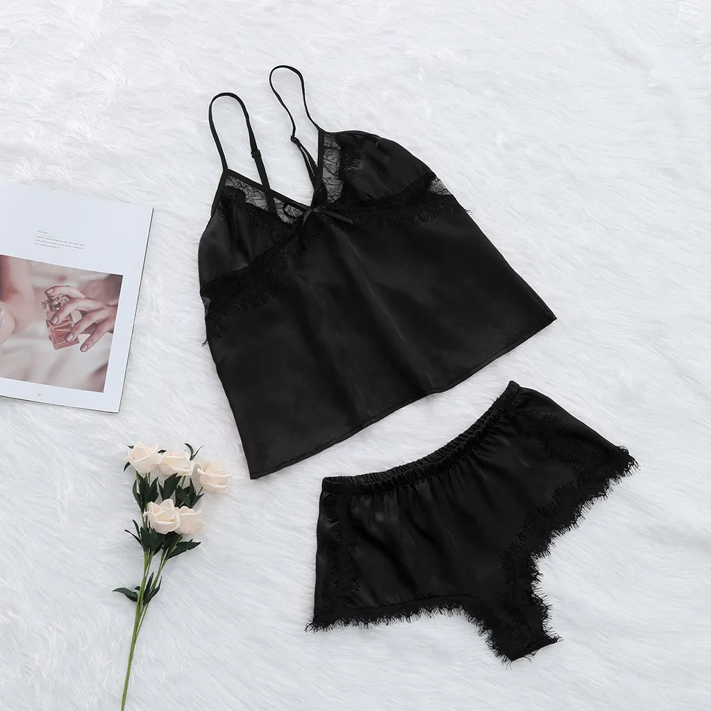 Женское нижнее белье Babydoll G String размера плюс ночное комплект из 2 предметов