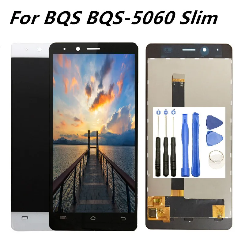 Класс AAA Качество для BQ BQS 5060 тонкий ЖК дисплей сенсорный экран дигитайзер с