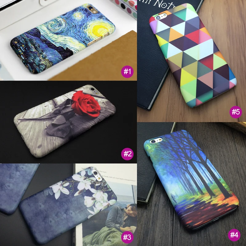 Жесткий PC Задняя Крышка Для iPhone 6 s Плюс плюс С 3D Живопись Shell Жилищного Телефон