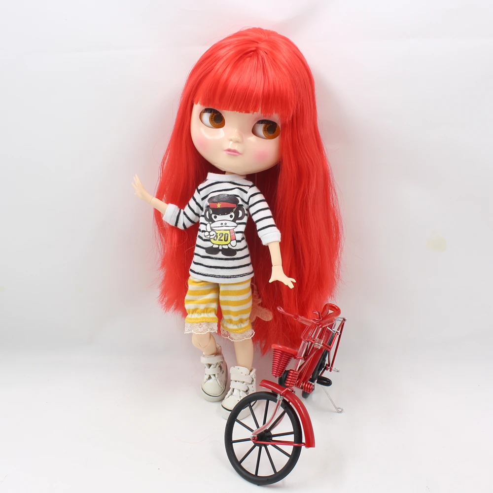 Кукла ICY DBS серии № BL1061 с красными волосами и макияжем азон тело 1/6 BJD ob24 аниме