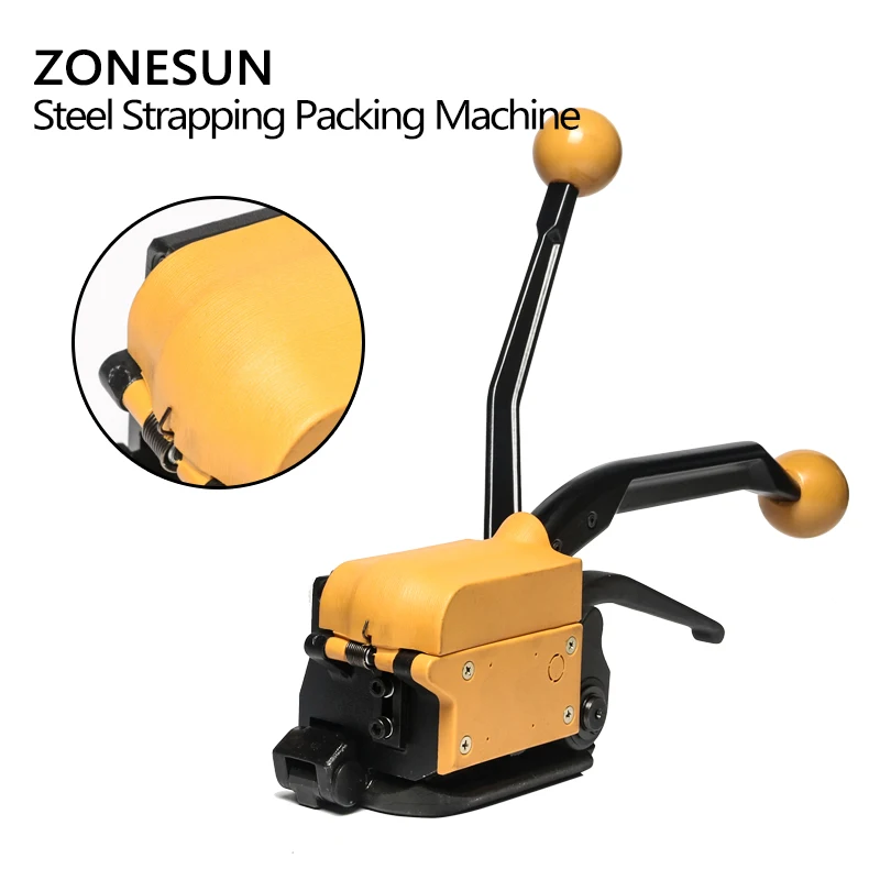 ZONESUN A333 Ручной Стальной обвязочный инструмент стальной ленточный для упаковки