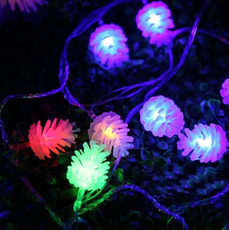 5 м 20 светодиодных сосновых конусов гирлянда сказочный светильник вечерние