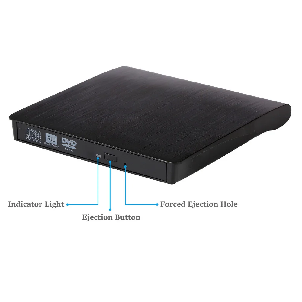 Внешний USB 3 0 высокоскоростной DL DVD RW ГОРЕЛКА компакт-диск для записи тонкий