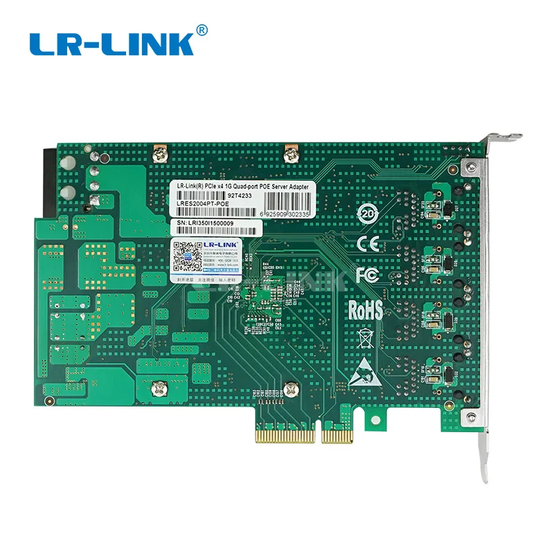 LR LINK 2004PT POE Quad Порты и разъёмы + гигабитный Ethernet RJ45 Grabber рамки промышленная плата PCI