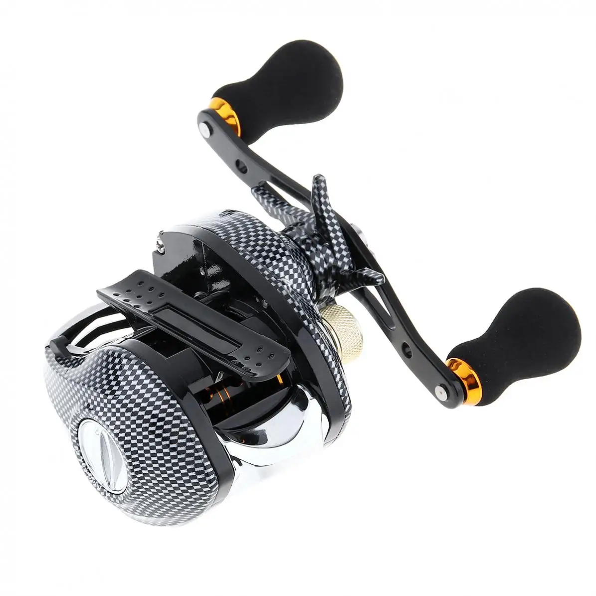

12+1BB 6.3:1 BaitCasting Fishing Reel Snake Grain 215g Magnetic Brake Max Drag 8KG / 17.6LB with Right Left Hand Optional