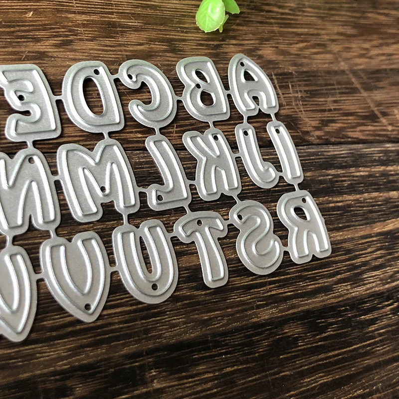 Алфавит Письмо A-Z металлические режущие штампы для DIY Скрапбукинг альбом тиснение папка для бумаг производитель шаблон Декор трафарет ремесло