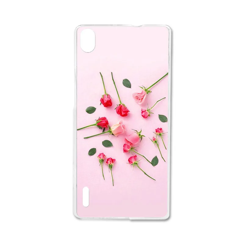 J138 Ojeleye DIY узорный силиконовый чехол для huawei Ascend P7 Чехол Мягкий ТПУ чехол на телефон с изображениями героев мультфильмов для huawei P7 Чехлы противоударный чехол - Цвет: J138