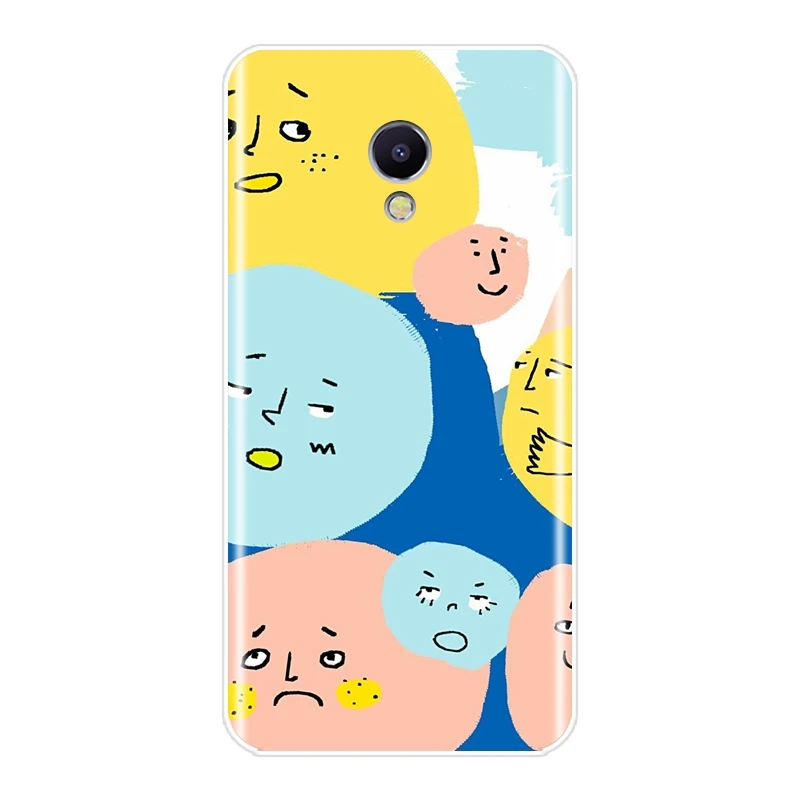 Мягкий чехол из ТПУ для Meizu M6 M6S M6T M5 M5C M5S M3 M3S M2 силиконовый накладка с рисунком