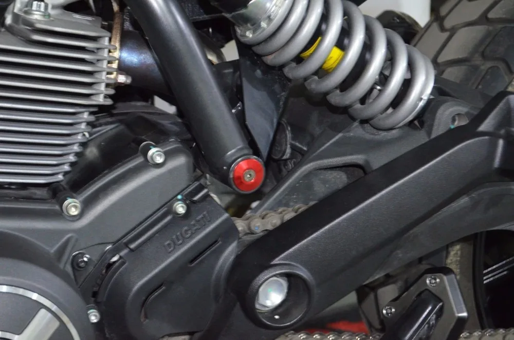 4 шт. для Ducati скремблер 800 рамка вставной Штепсель комплект алюминиевый красный -