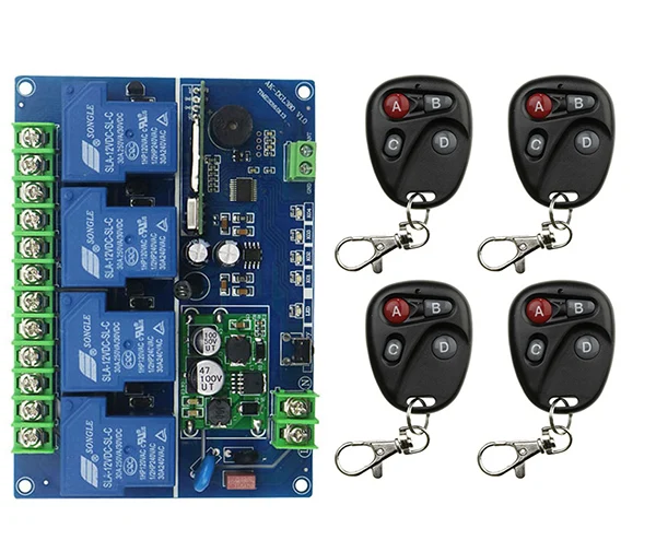 DC12V 24 V 36 48 30A 4CH РЧ беспроводной пульт дистанционного управления Переключатель