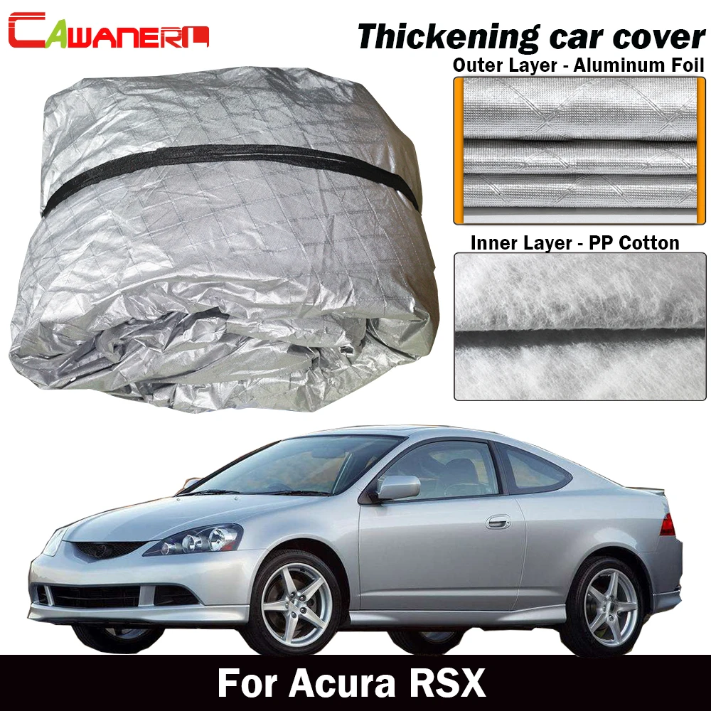 Cawanerl для Acura RSX водонепроницаемый чехол автомобиля толстый хлопок анти УФ Защита