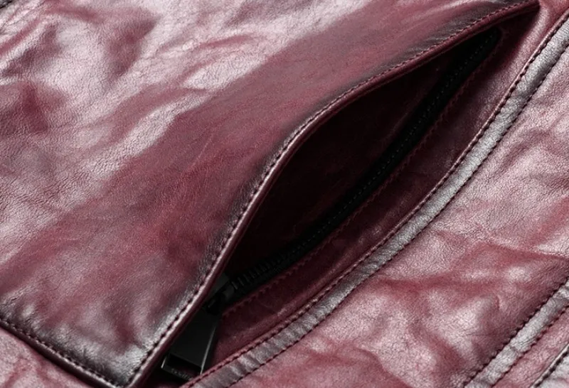 Осенняя мотоциклетная куртка в стиле стимпанк из натуральной кожи, мужские куртки из овчины, винтажные облегающие Байкерские Куртки из натуральной кожи, зимние мужские куртки