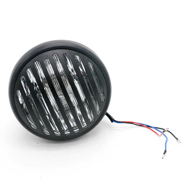 DC 12V светодиодные фары для мотоцикла универсальный скутер Винтаж Чистая головной