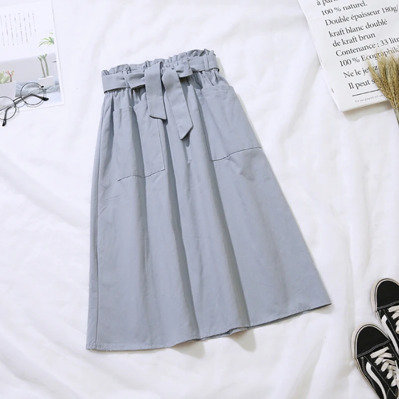 Женская хлопковая юбка ftaylor облегающая трапеция с высокой талией поясом и