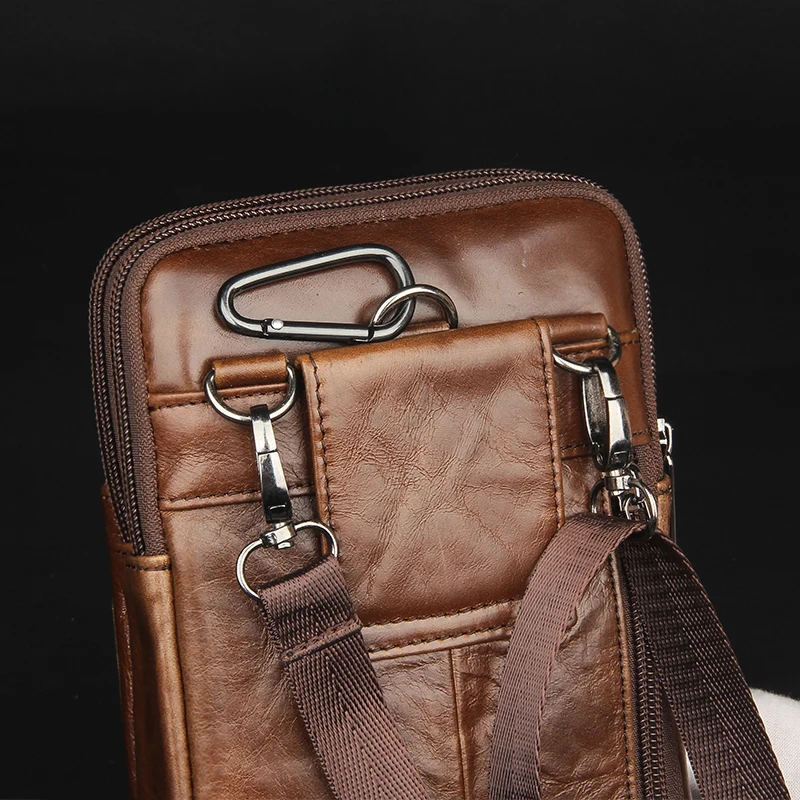 2017 из натуральной кожи Одного Плеча Мешок Сумка мужская носить голову слой