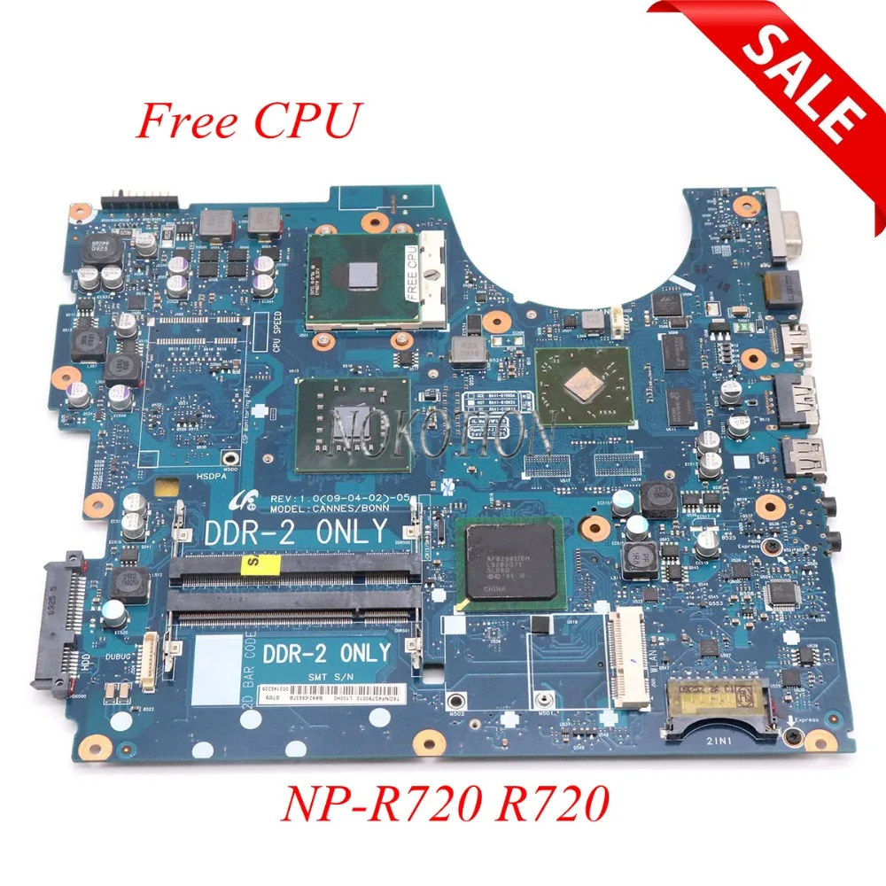 

BA92-05637A BA92-05637B BA41-01060A BA41-01061A BA41-01062A для samsung NP-R720 R720 Материнская плата ноутбука DDR2 только PM45 свободный процессор