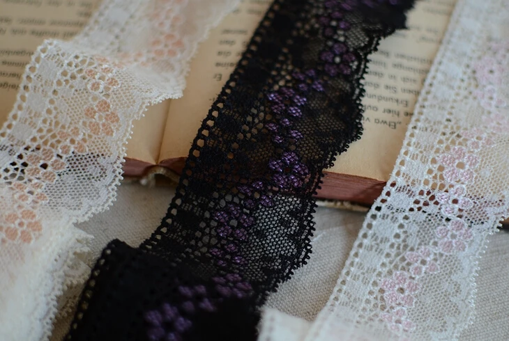 Бесплатная доставка 10 метров 4 см ширина Милая дизайнерская объемная кружевная