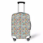 Чехол для чемодана с изображением померанского цветка, Эластичный Защитный чехол на колесиках, защита от пыли, 18-30 дюймов