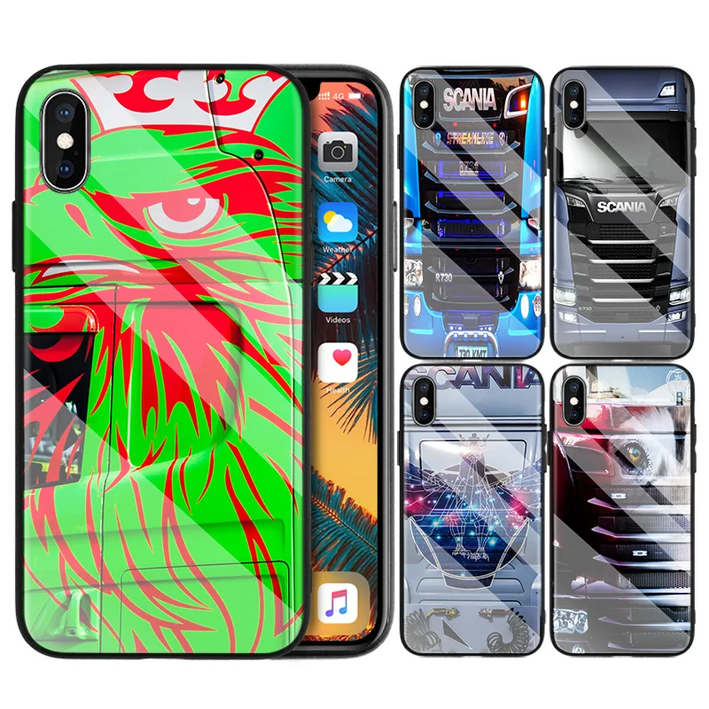 Грузовик SCANIA с принтом, из силикона мягкий чехол для Apple iPhone 7 8 6 6S 11 11Pro X XR XS MAX Plus 7P 6 8P 7+ 8+ Защитная крышка
