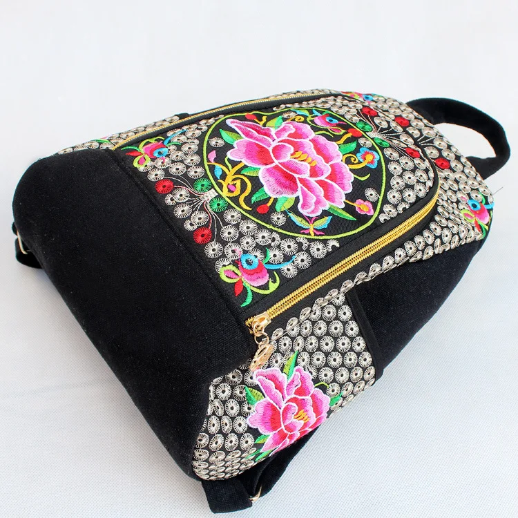 Женский винтажный рюкзак вышивка Лидер продаж Цветочная вышивка|shop backpacks|women