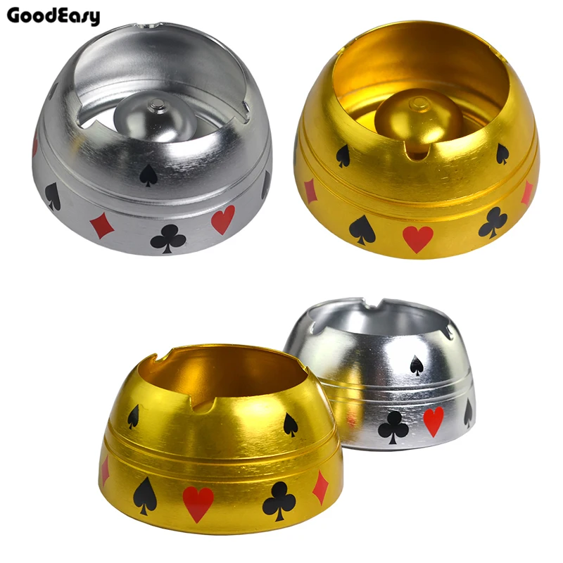 Золотой и серебряный металлический сплав люксового алюминия. Пепельница для