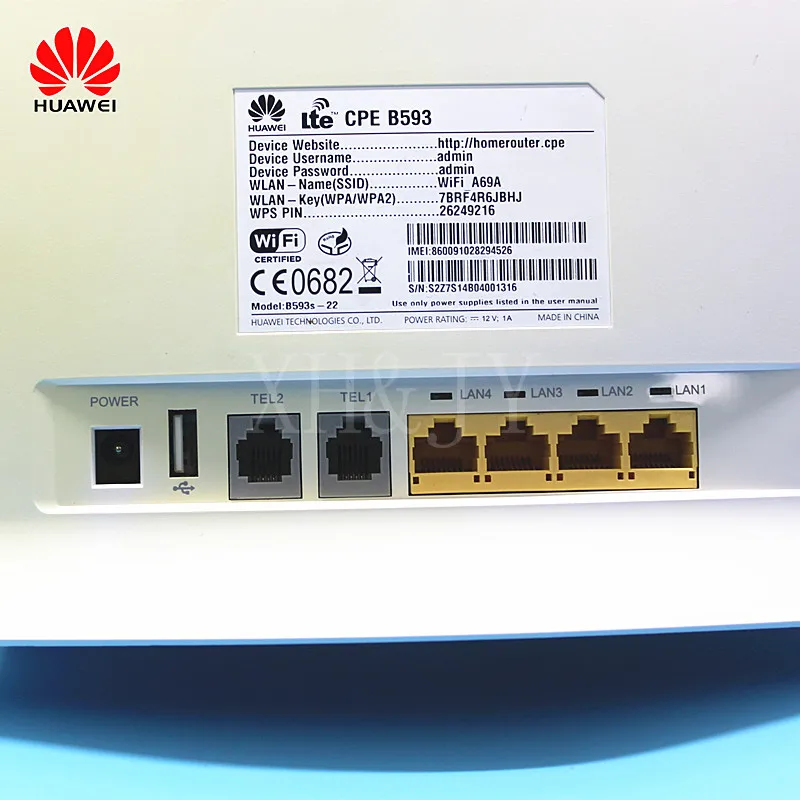 Разблокированный используемый беспроводной маршрутизатор huawei B593 B593s 22 с
