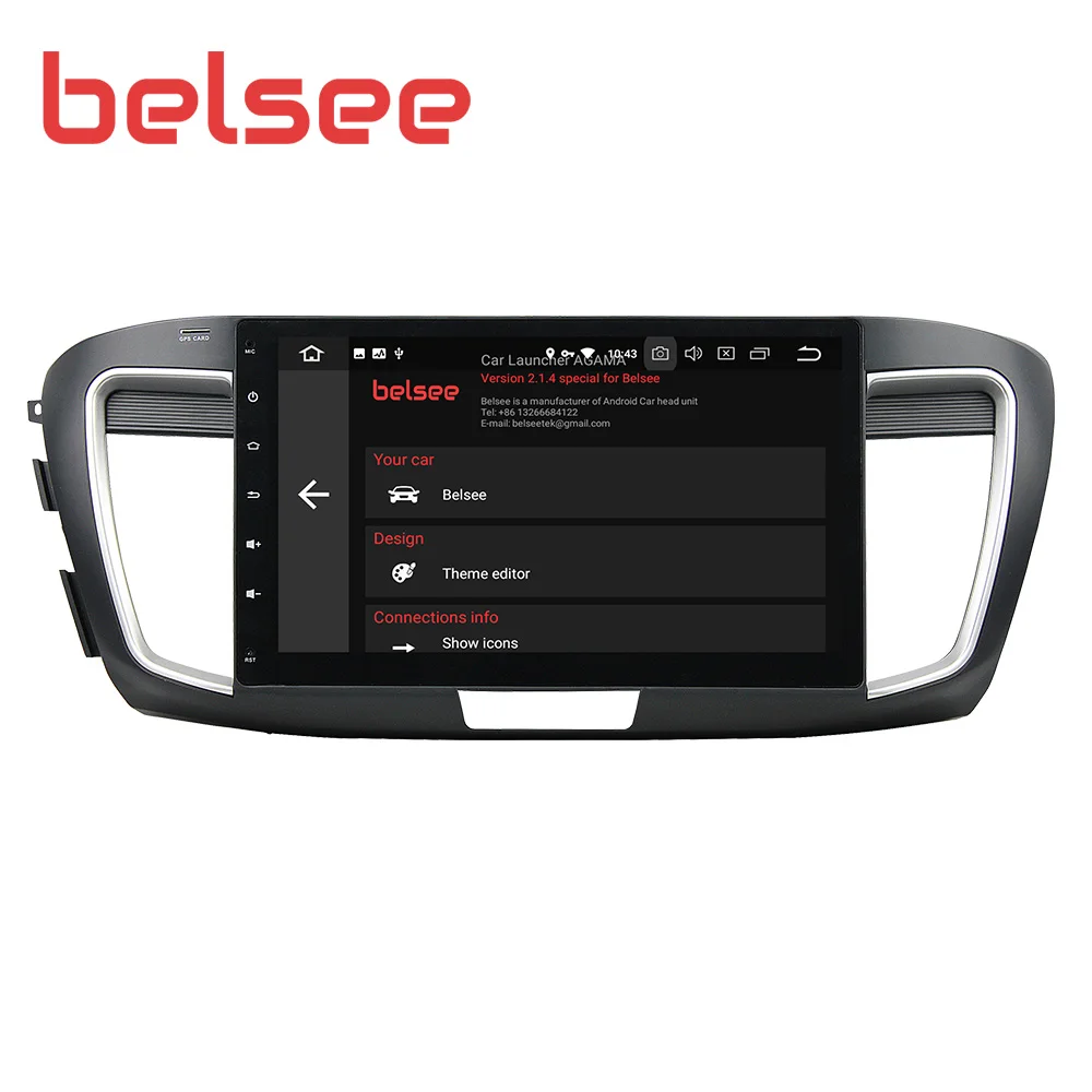 Belsee Android 9,0 стерео для Honda Accord 9th 10," ips экран 4 Гб 64 Гб 8 ядерный Радио авторадио gps навигация аудио плеер