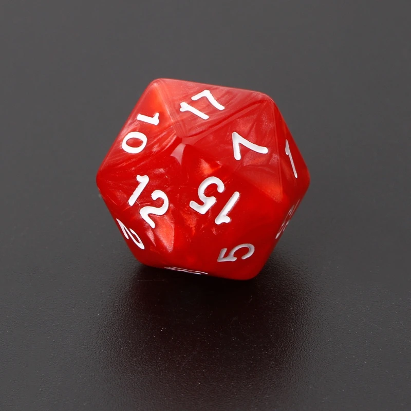 

7Pcs/Set Polyhedral Dice White Numbers For Dragon Pathfinder D20 D12 2xD10 D8 D6 D4