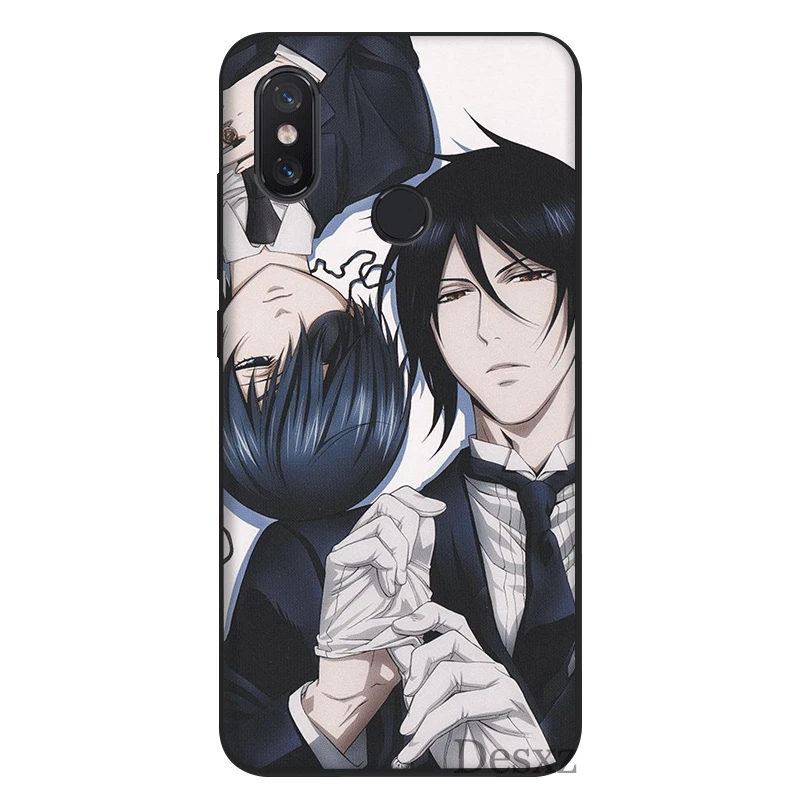 Чехол для телефона Xiaomi MiMAX3 6 8 9 10 SE A1 2 3 9T CC9 E Pro LiteSilicone Cover Anime Black Butler Kuroshitsuji|Бамперы| |