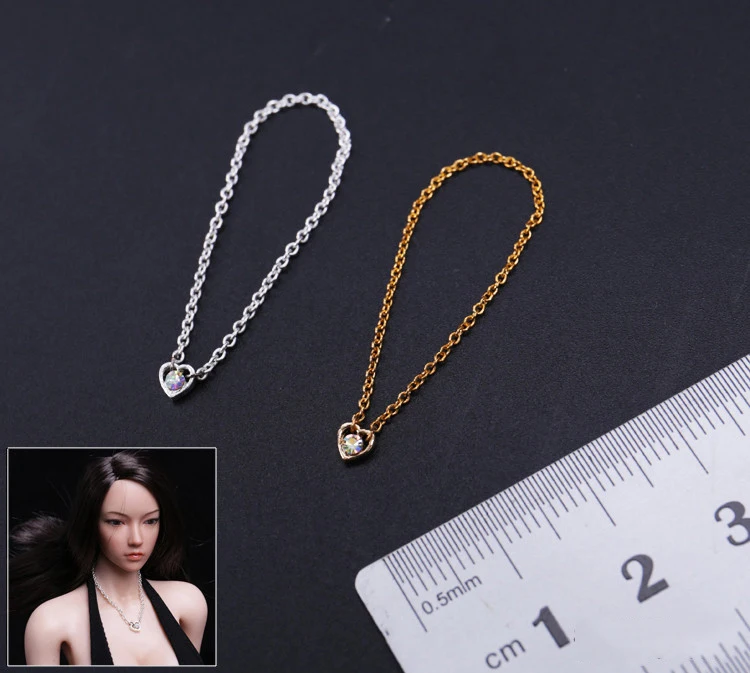 Цепочка с куклой в масштабе 1:6 для женщин ожерелье цепочкой до ключицы ювелирное